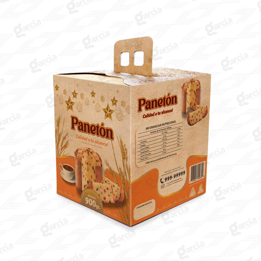 Caja Panetón Ecológico Imprenta Grafica Garcia Lima Perú