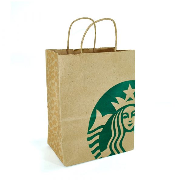 bolsa kraft con logo en imprenta garcia lima perú