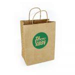 bolsa kraft con logo en imprenta garcia lima perú