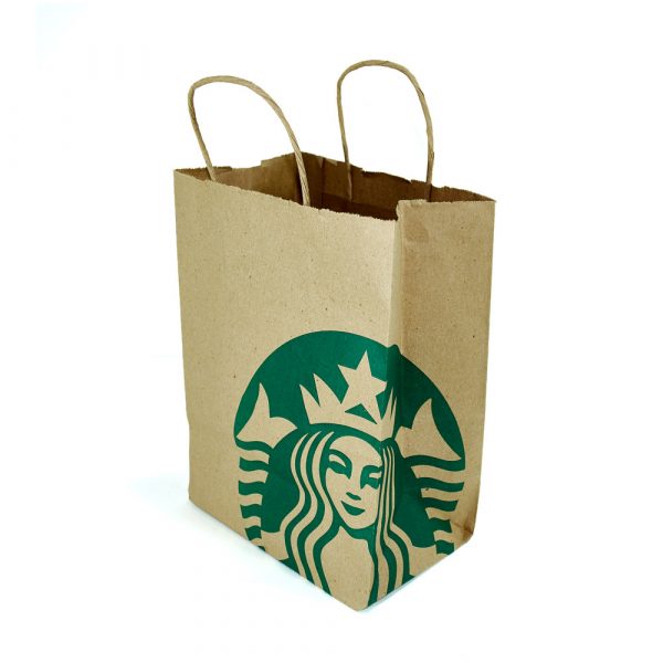 bolsa kraft con logo en imprenta garcia lima perú