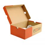 caja kraft para zapatos en imprenta garcia lima