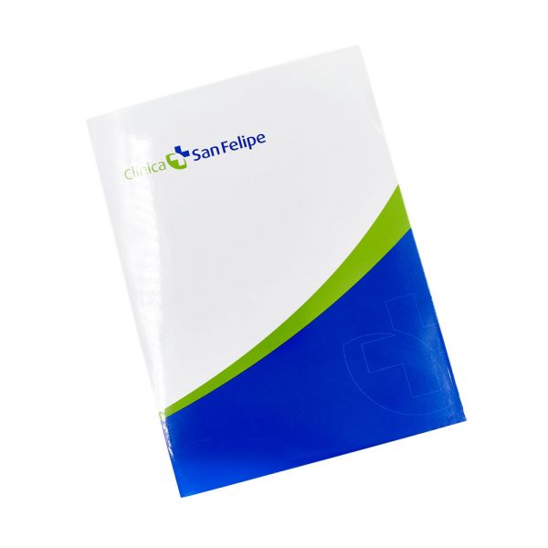 carpeta folder corporativo personalizado en imprenta garcia lima perú