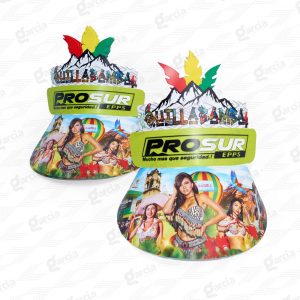 Visera de Cartón Publicitario Imprenta Grafica Garcia Lima Peru