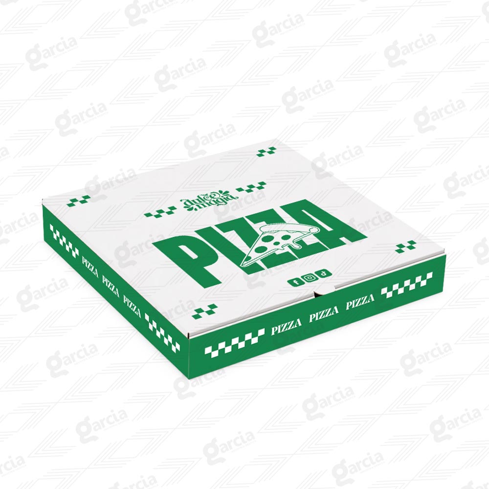 Caja de Pizza Blanco Imprenta Grafica Garcia Lima Peru