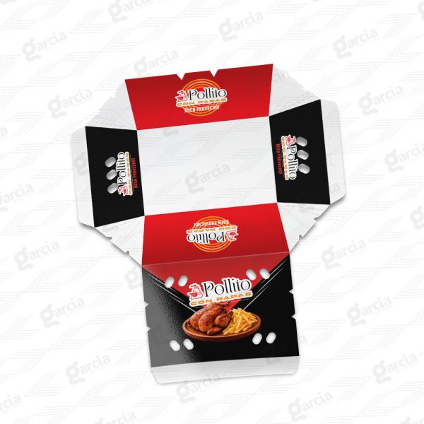 Caja de pollo a la brasa Imprenta Grafica Garcia Lima Perú