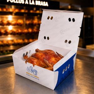Caja de pollo a la brasa Imprenta Grafica Garcia Lima Perú