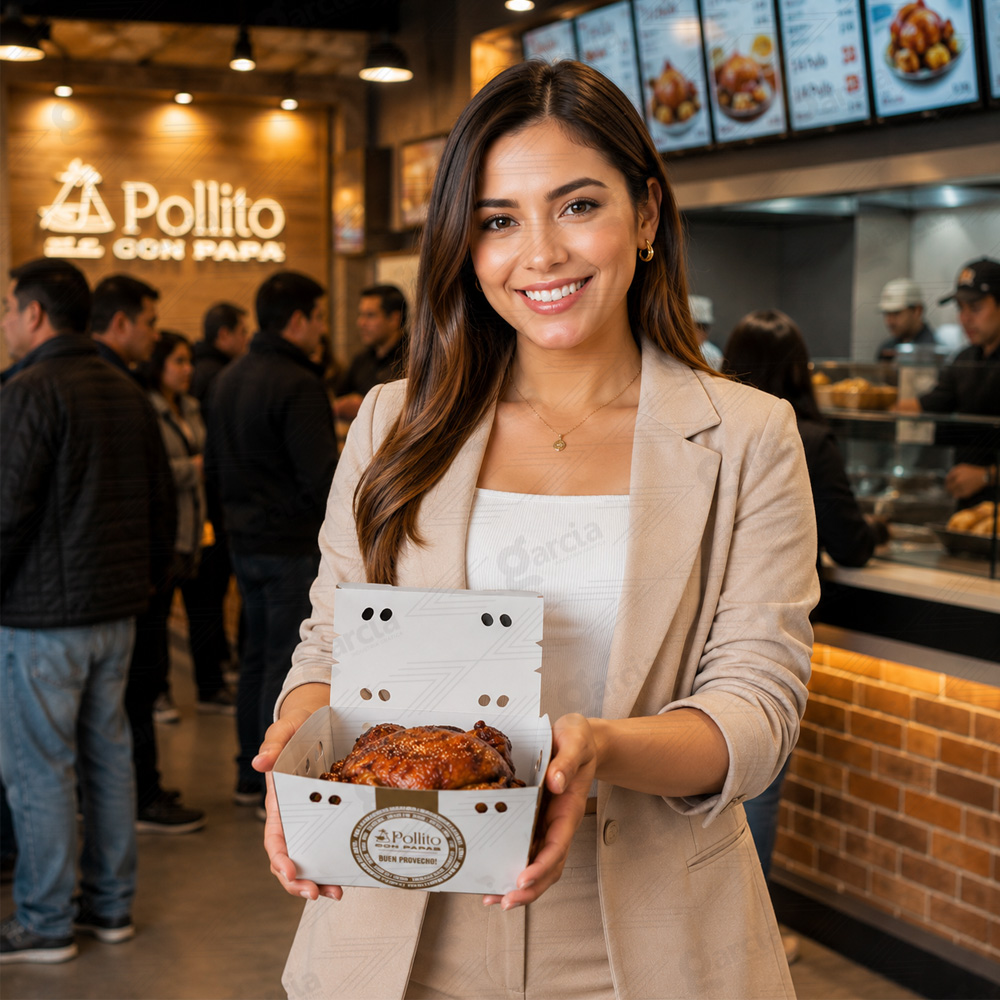Caja de pollo a la brasa Imprenta Grafica Garcia Lima Perú