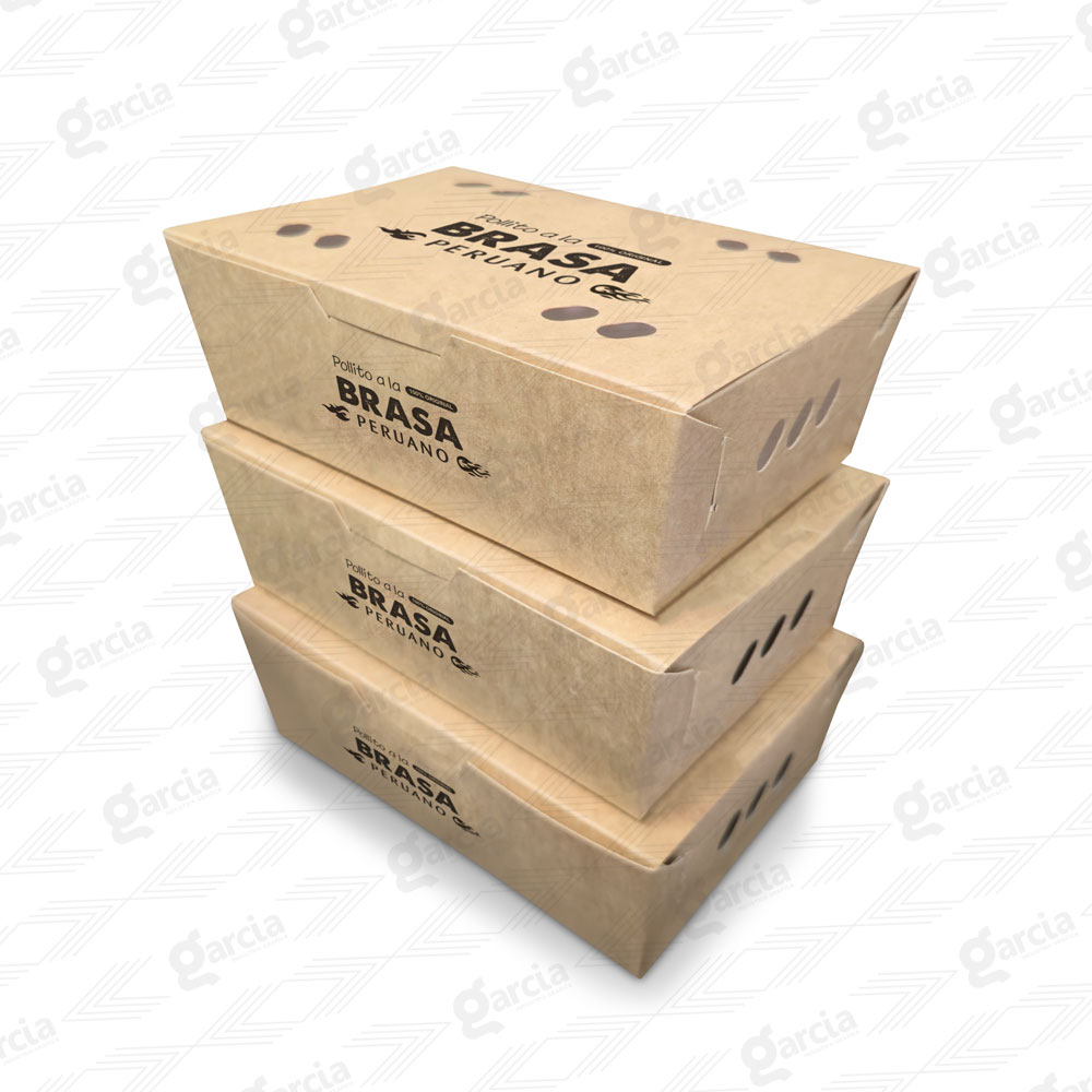 Caja de pollo a la brasa Imprenta Grafica Garcia Lima Perú