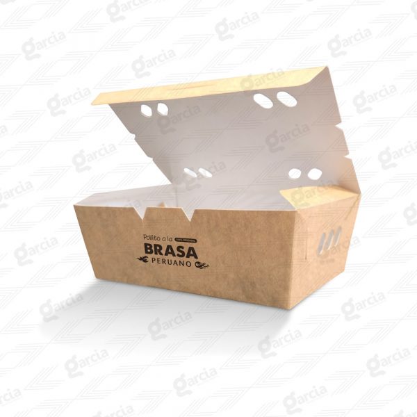 Caja de pollo a la brasa Imprenta Grafica Garcia Lima Perú