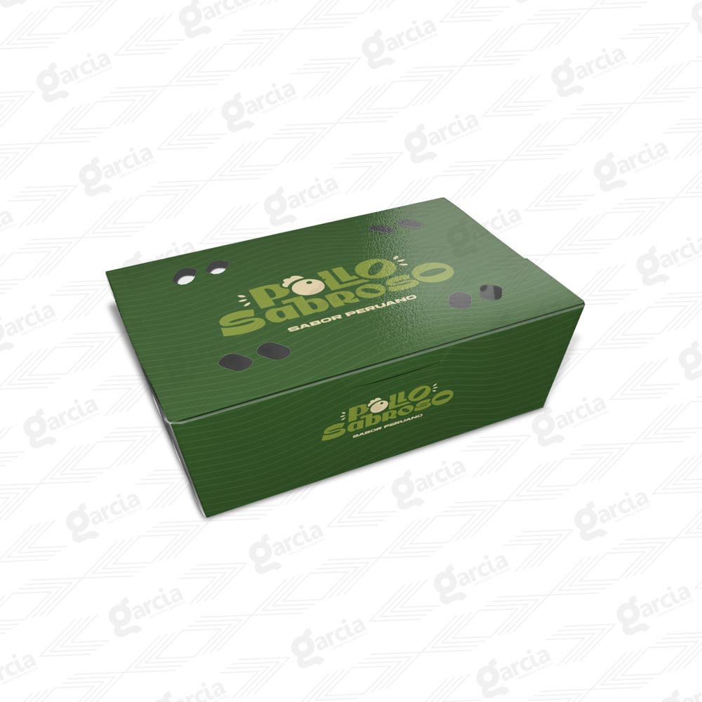 Caja de pollo a la brasa Imprenta Grafica Garcia Lima Perú