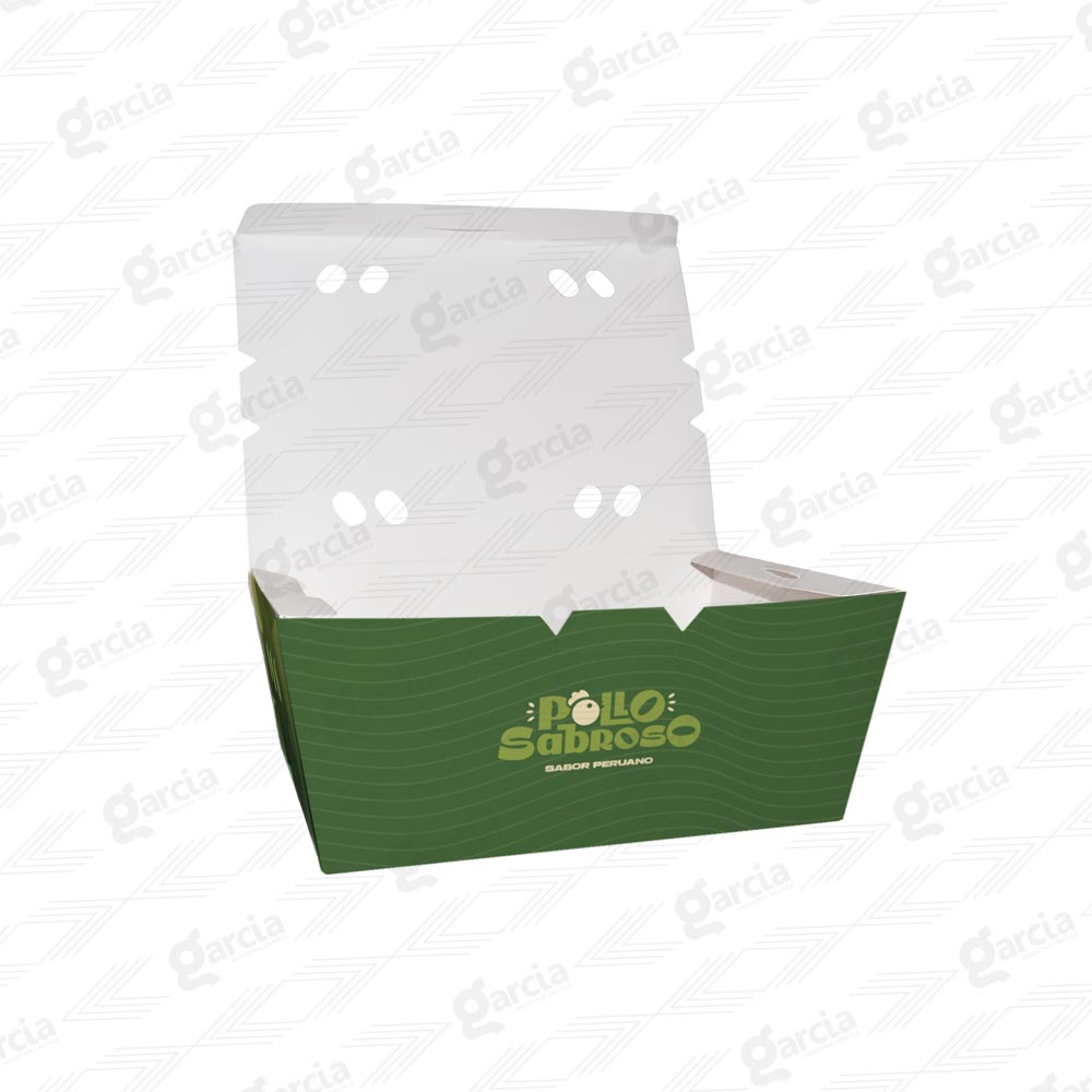 Caja de pollo a la brasa Imprenta Grafica Garcia Lima Perú