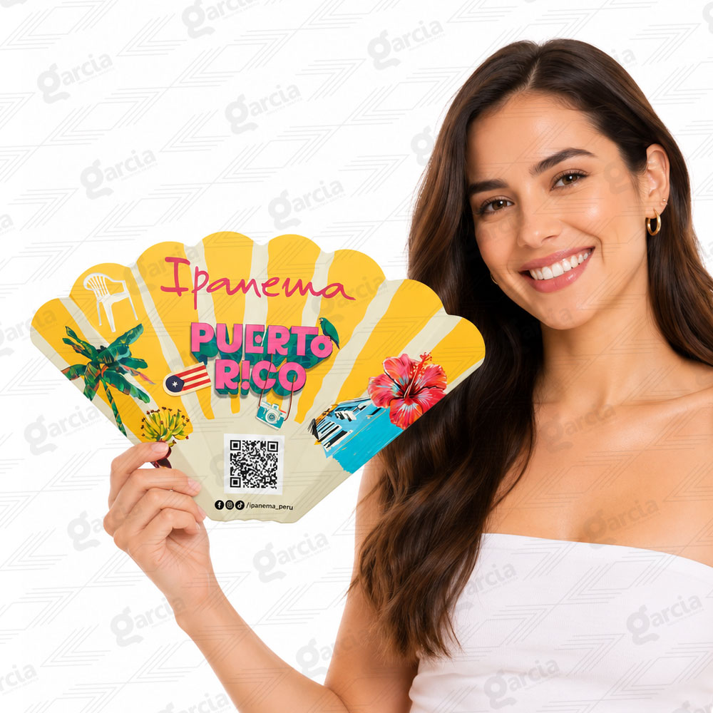Abanico Promocional Publicitario Imprenta Gráfica Garcia Lima Perú