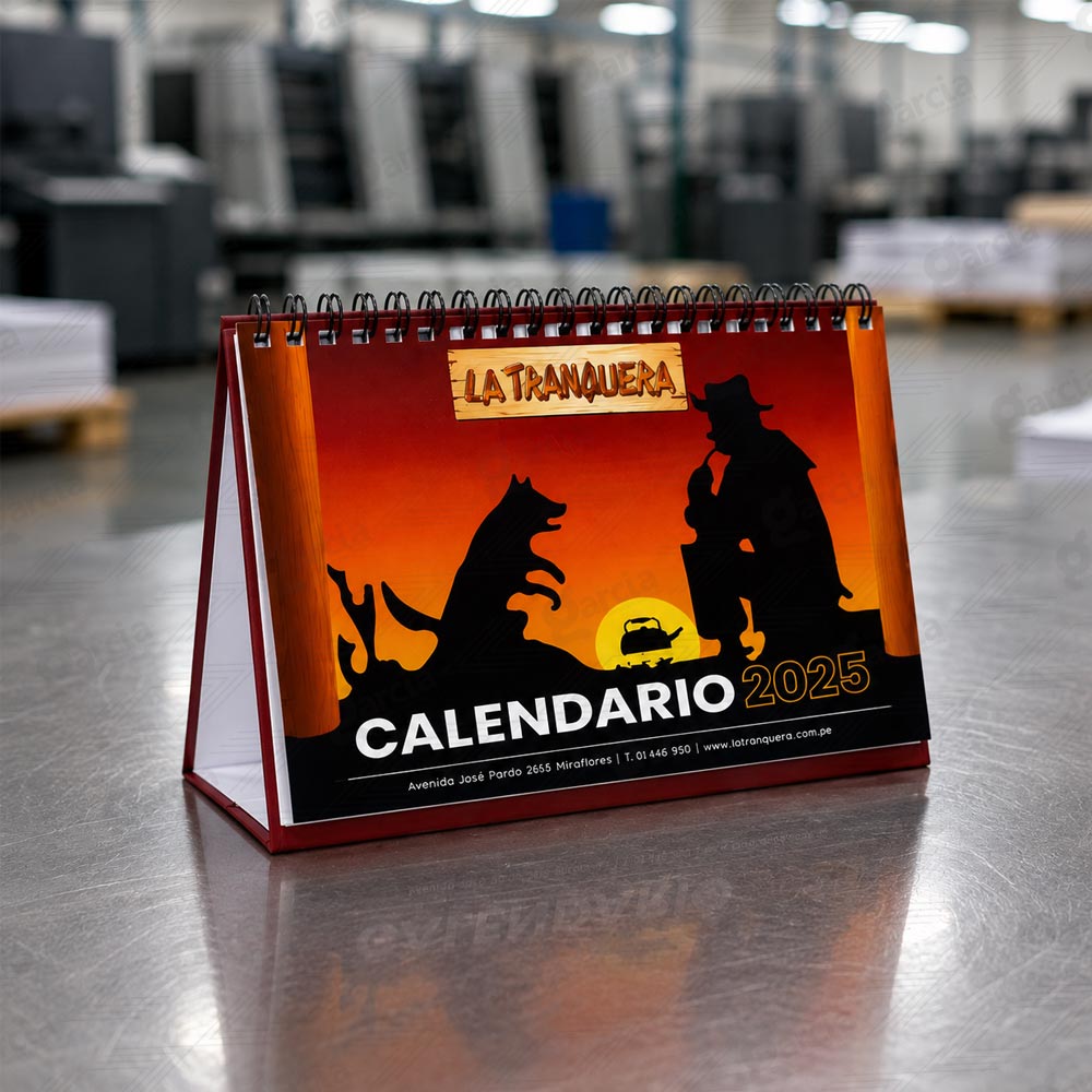 Calendario de Escritorio Comercial Imprenta Gráfica Garcia Lima Perú