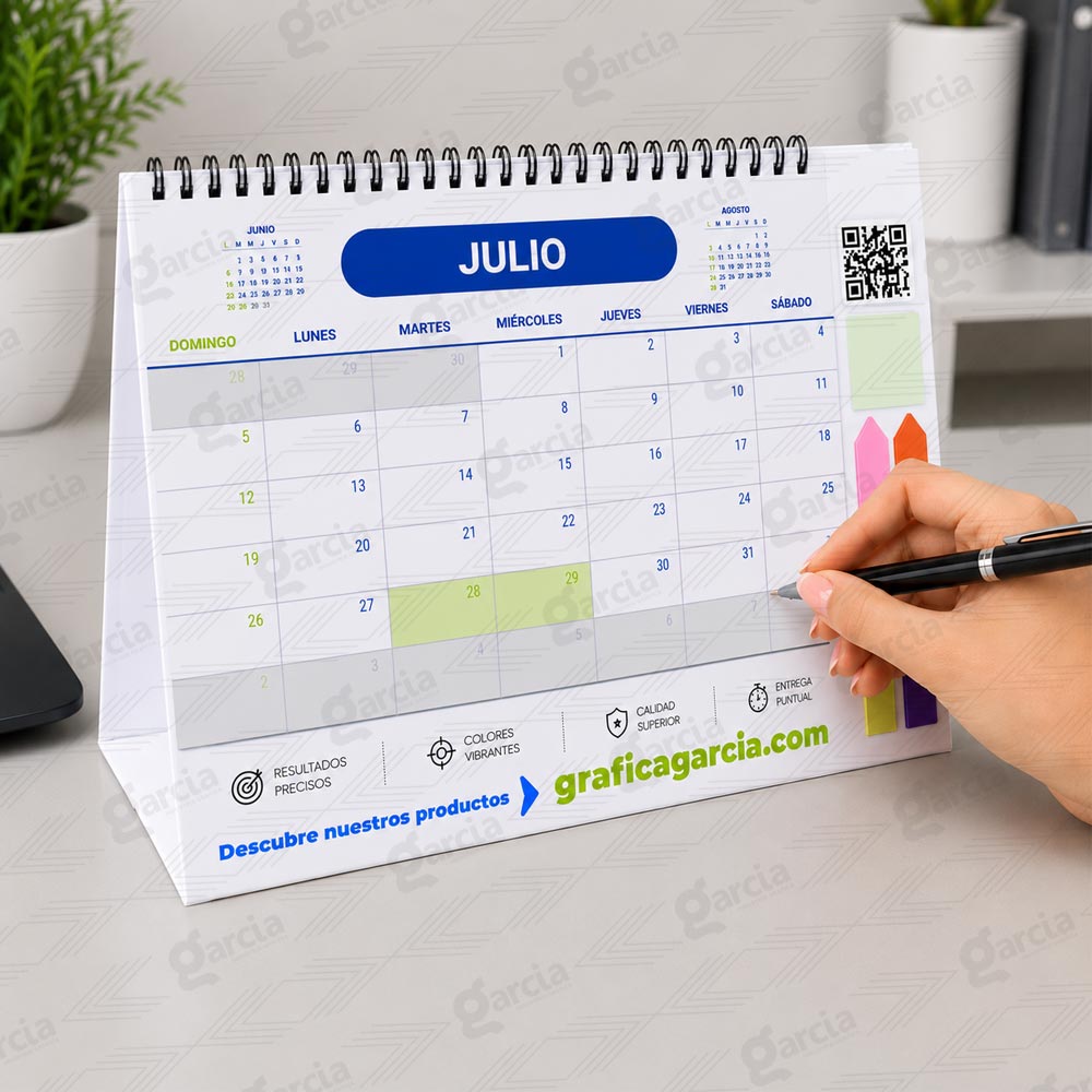 Calendario de Escritorio Ejecutivo Imprenta Gráfica Garcia Lima Perú